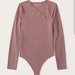NWT Abercrombie Long-Sleeve Asymmetrical Bodysuit